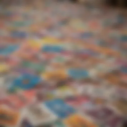 A variety of colorful Ohio Lottery Instant Tickets displayed on a table