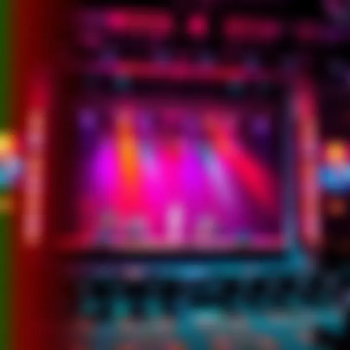Live Performance Stage at Parx Casino A vibrant stage set for a live performance at Parx Casino