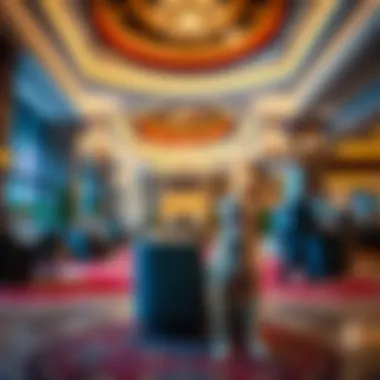 Welcoming Atmosphere for Pets in Atlantic City Luxurious casino hotel lobby welcoming pets