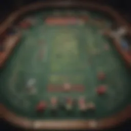 Overview of a craps table layout