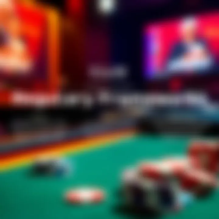 Graphical depiction of regulatory frameworks surrounding mobile gambling platforms