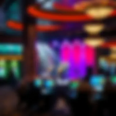 Entertainment venue at Rivers Casino with live performance setup