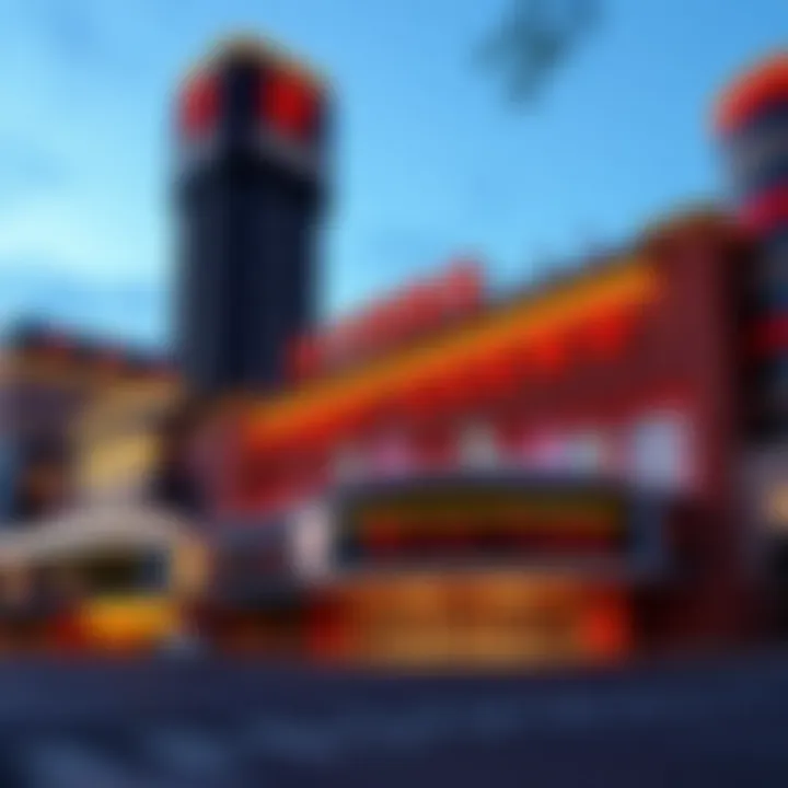 Exterior view of Rivers Casino showcasing its architectural design