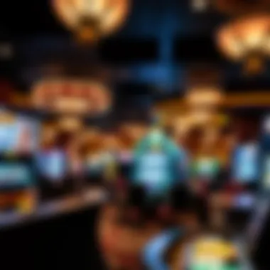 Inside Rivers Casino highlighting the vibrant gaming floor