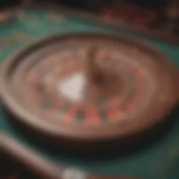 Detailed view of a roulette table layout showcasing various betting options