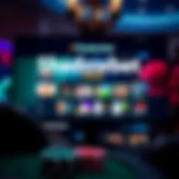 Overview of Shadowbet Casino's homepage showcasing a vibrant user interface.