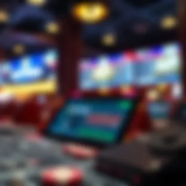 Visual representation of technological advancements in betting