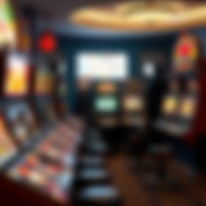 Historical evolution of casino arcades represented by vintage gaming machines