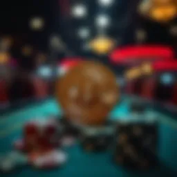 Visual representation of Bitcoin in the gambling industry