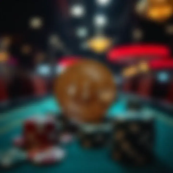 Bitcoin's Role in Modern Gambling Visual representation of Bitcoin in the gambling industry