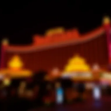 Tropicana Hotel and Casino: A Nighttime Spectacle A stunning view of the Tropicana during nighttime with illuminated signs