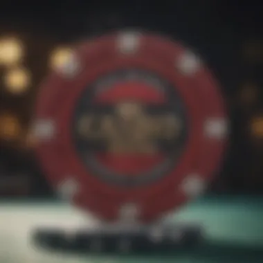 Risk in Online Gambling Illustration of a broken casino chip symbolizing risk in online gambling