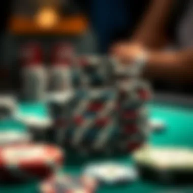 A stack of high-value chips symbolizing financial investments