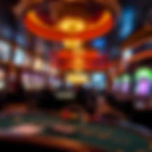 Luxury casino environment showcasing high stakes