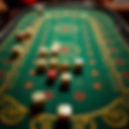 Intricate layout of the 4-5-6 dice game board