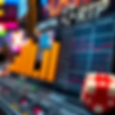 An analytical chart illustrating the odds and return to player (RTP) percentages of various slot games