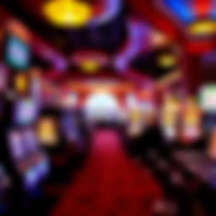 Interior gaming area filled with vibrant slot machines and table games