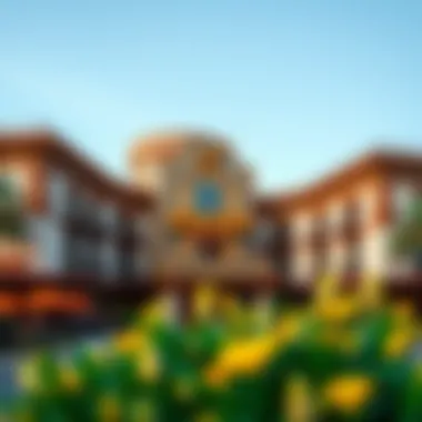 Exterior view of the Wild Wild West Casino Hotel showcasing its unique architecture