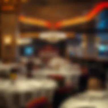 Elegant Dining Experience at Wind Creek Luxurious dining area within the casino featuring elegant decor and a variety of culinary options.