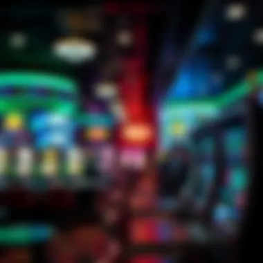 Exciting Gaming Floor Experience Interior gaming floor filled with slot machines and table games, highlighting the vibrant gaming atmosphere.