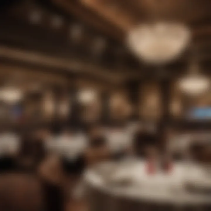 A luxurious dining area within Winstar Casino featuring elegant decor and exquisite cuisine