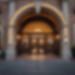 The iconic entrance of Winstar Casino showcasing the grandeur of the establishment