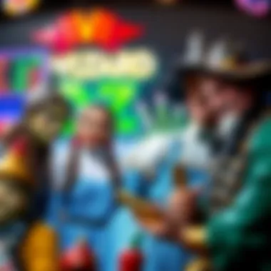 Famous Characters from the Wizard of Oz Iconic characters from the Wizard of Oz themed slot