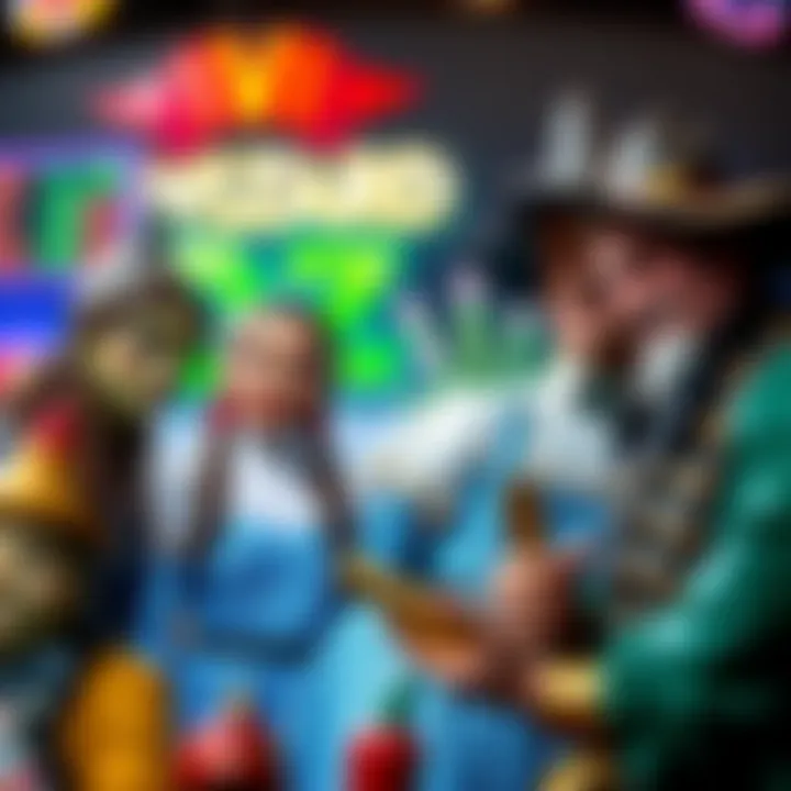 Famous Characters from the Wizard of Oz Iconic characters from the Wizard of Oz themed slot